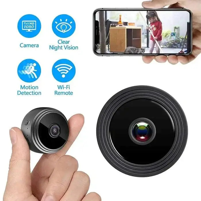 Kabayanmart portable surveillance camera for home with full HD 1080, night vision, motion detection, and Wi-Fi remote