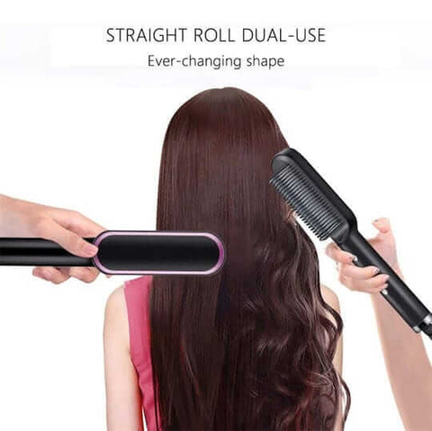 Electric Hair Straightening Brush - Gulf Gadget